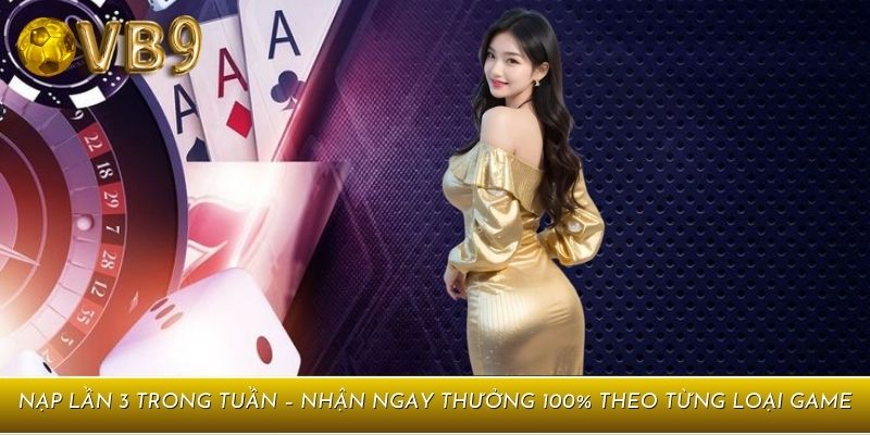 Chỉ áp dụng từ lần nạp thứ 3 trong tuần trở đi
